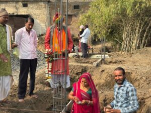 ग्राम पंचायत कोठड़ा में नवीन पंचायत भवन निर्माण का भूमि पूजन, ग्रामीणों में खुशी का माहौल