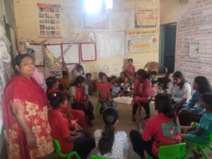 अंतर्राष्ट्रीय महिला दिवस पर होदडिया आंगनवाड़ी केंद्र में खेल व जागरूकता कार्यक्रम आयोजित