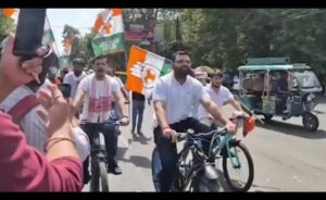“10 पैसे बढ़े थे तब साइकिल निकाली, अब रिकॉर्ड महंगाई पर चुप क्यों?” — युवा कांग्रेस का शिवराज पर हमला