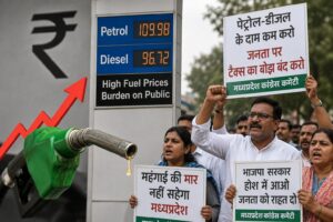 मध्यप्रदेश में पेट्रोल-डीजल पर टैक्स का बोझ, कांग्रेस ने भाजपा सरकार को घेरा