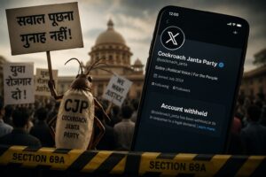 “कॉकरोचों से डर गई सत्ता?” — भारत में Block हुआ Cockroach Janta Party का X अकाउंट, सोशल मीडिया पर छिड़ी सेंसरशिप बहस