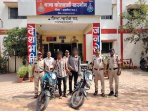 खरगोन पुलिस ने शातिर बाइक चोर गिरोह का किया भंडाफोड़, 2 आरोपी गिरफ्तार