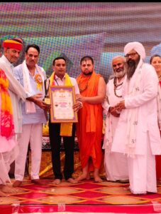 समाजसेवा और साहित्य के लिए राष्ट्रीय सम्मान, करनाल के रामेश्वर दास को मिला ‘कबीर कोहिनूर राष्ट्रीय सम्मान’